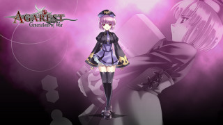 Anime character purple background black - hat free wallpaper