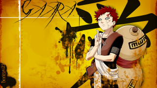 Man red hair backpack yellow - anime style free wallpaper
