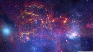 Large colorful star field blue - many star free wallpaper