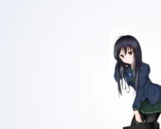Girl black hair blue jacket - a blue jacket free wallpaper