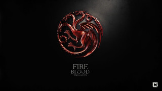 Red fire blood emblem black - game free wallpaper for desktop
