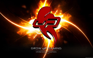 Red logo yellow flame black - a red logo free wallpaper