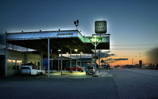 Car dealership truck sunset dawn - a truck free wallpaper