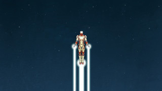 Man suit skis air stars - a pair of skis free wallpaper