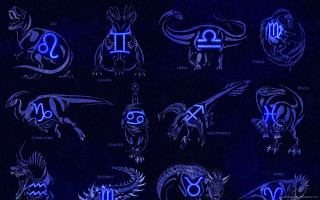 Blue zodiac signs meanings black - dragon art free wallpaper