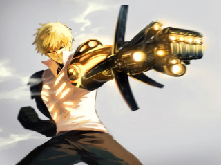Man holding metal object sky - mecha free wallpaper
