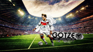 Man running soccer ball stadium - adam willaerts free wallpaper