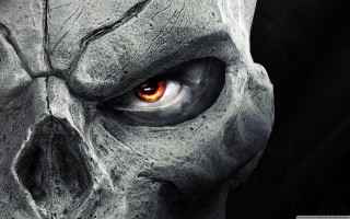 Skull red eyes gothic ambient - skull free wallpaper