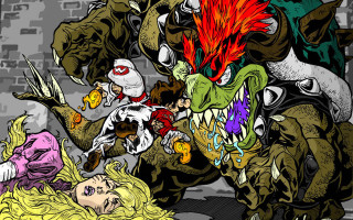 Cartoon monster attack woman knife - a knife and a knife free wallpaper for desktop