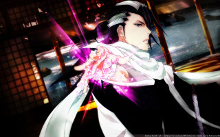 Man black white outfit purple 2 - his hand and a building in the background free wallpaper