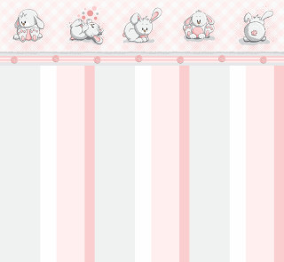 Pink white wall cartoon animals - pink free wallpaper for tablet