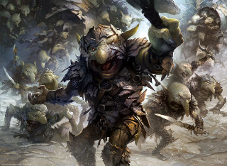 Battle heroes monsters fantasy armor - huge free wallpaper