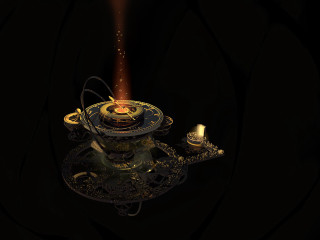 Clock candle top candle middle - kinetic free wallpaper