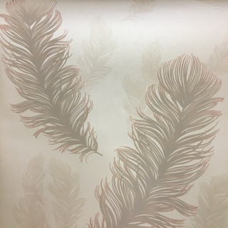 Feather pattern wall white background - a brown border free wallpaper