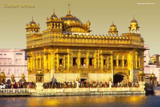 Large building golden dome water 3 - detail free wallpaper