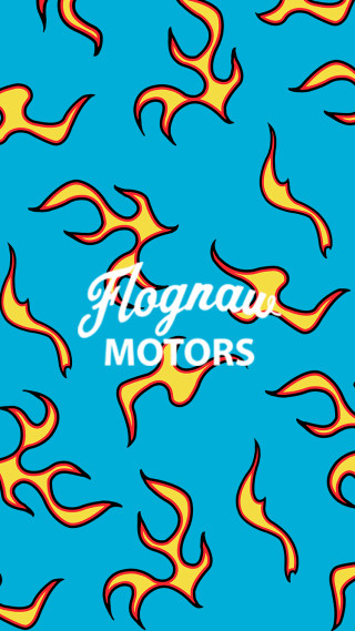 Blue background flames kognwa motors - ed roth free wallpaper for mobile