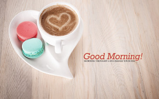 Coffee heart cookie good morning - cookie free wallpaper