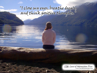 Woman sitting log lake quote - a log free wallpaper