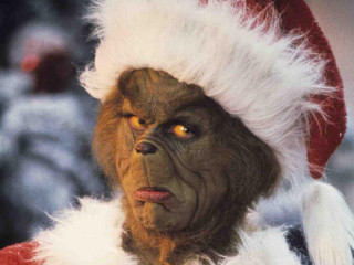 Santa hat grinning bearded cat - selfie free wallpaper