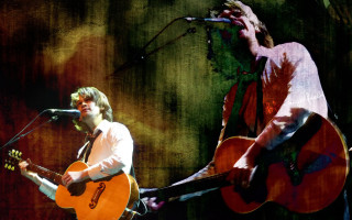 Man playing guitar singing microphone 9 - eric taylor free wallpaper