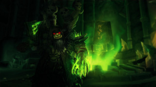 Man green glowing face arm - dai jin free wallpaper