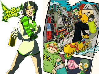 Woman man cartoon green white - game art free wallpaper