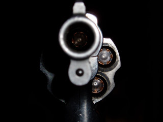 Close up black gun white - a macro photograph free wallpaper for desktop