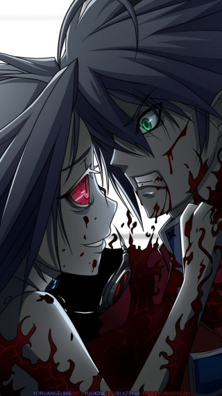Gothic anime yandere greeneyes blood - gothic free wallpaper for mobile