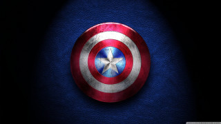 Captain america shield blue black 2 - a white star free wallpaper