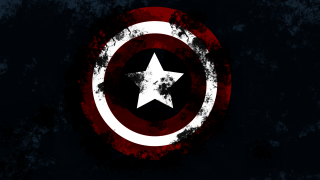 Captain america shield star grungy - center free wallpaper