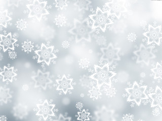 Blurry background snowflakes white silver - minimalism free wallpaper for desktop