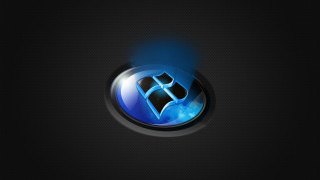 Blue black logo black background - brad holland free wallpaper