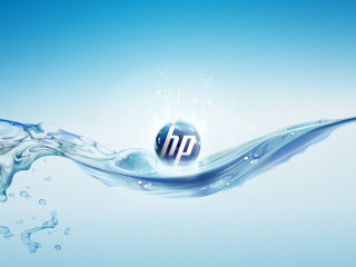 Water splash hp logo water - a water splash free wallpaper