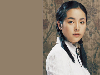 Woman long black hair white 2 - yukito kishiro free wallpaper