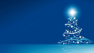 Christmas tree stars water bright - a christmas tree free wallpaper