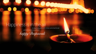 Lit candle happiness quote blurry - candle free wallpaper for desktop