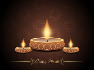 Diwali three candles dark background - a pattern free wallpaper for desktop