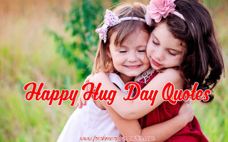 Happy hug day quotes girls - lettering free wallpaper