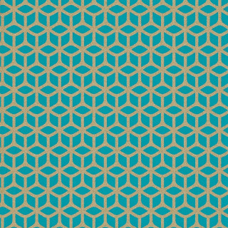 Blue gold geometric pattern white - a gold frame free wallpaper for tablet