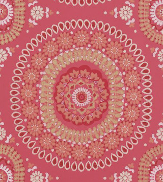 Pink red circular design white - the center free wallpaper for tablet