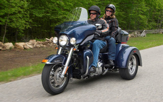 Man woman motorcycle woods sunny - dan scott free wallpaper