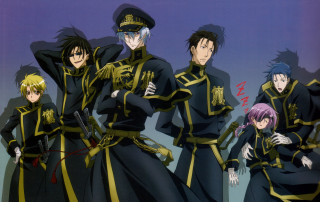 Anime characters uniform guns group - uniform free wallpaper