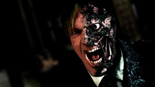 Creepy man black suit tie - a creepy face free wallpaper