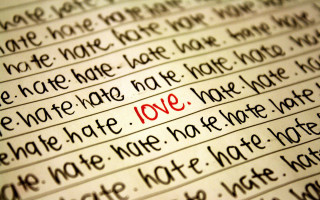 Close up paper writing red - free love wallpaper for desktop