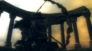 Demon statue sword chain neck - dark soul free wallpaper