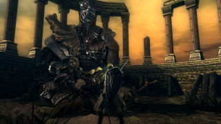 Man armor giant statue temple - dark soul free wallpaper