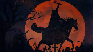 Halloween horse graveyard moon bats - bloodborne free wallpaper