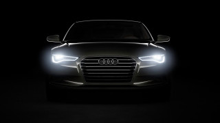 Car dark headlights glowing night 3 - the headlight free wallpaper