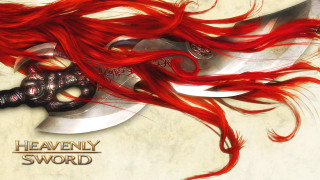 Red haired woman sword skull - charlie bowater free wallpaper