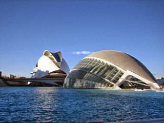 Curved roof building boat waterfront - architecture free wallpaper for desktop